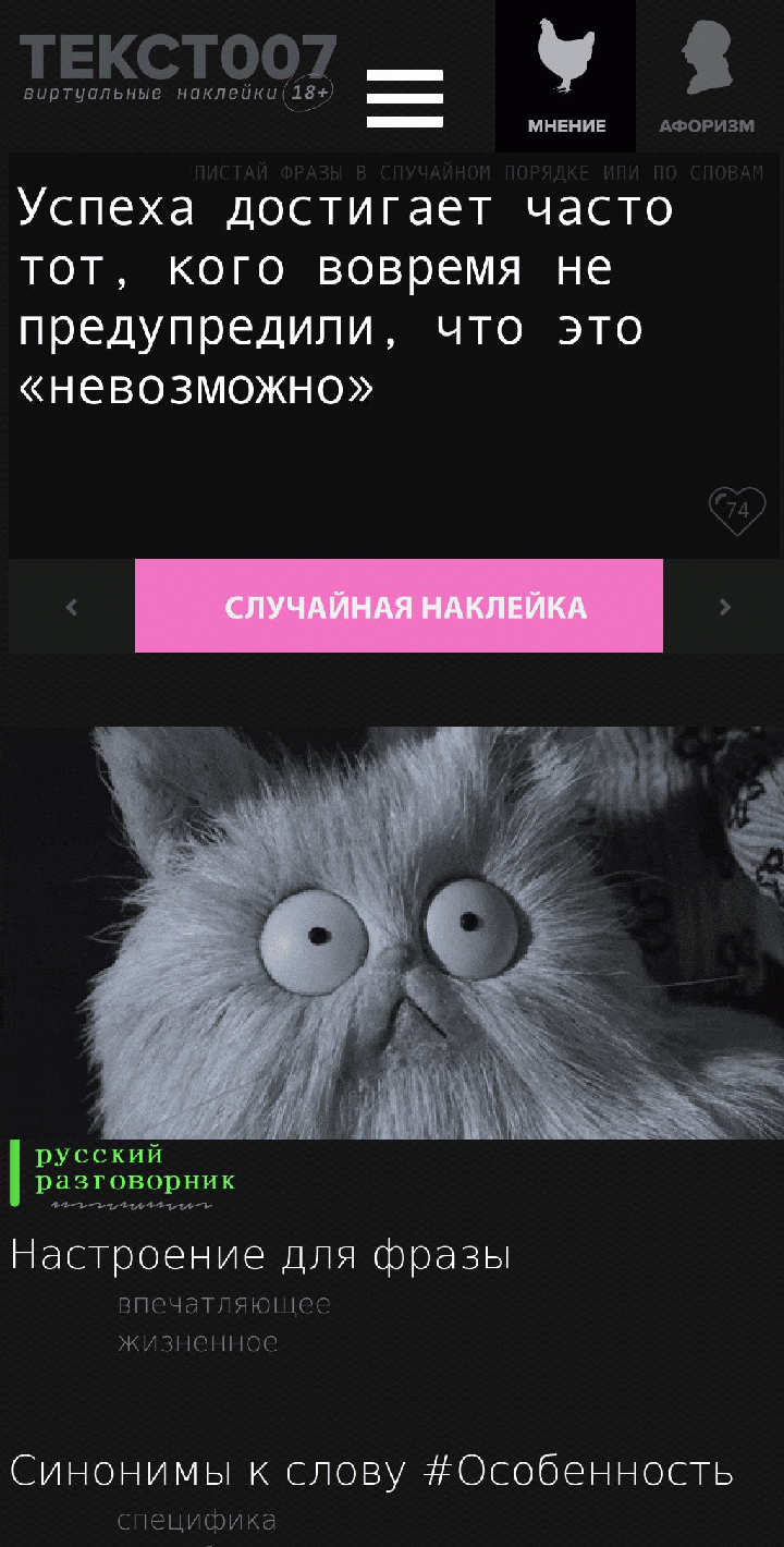 Успеха достигает часто тот, кого вовремя не предупредили, что это «невозможно»