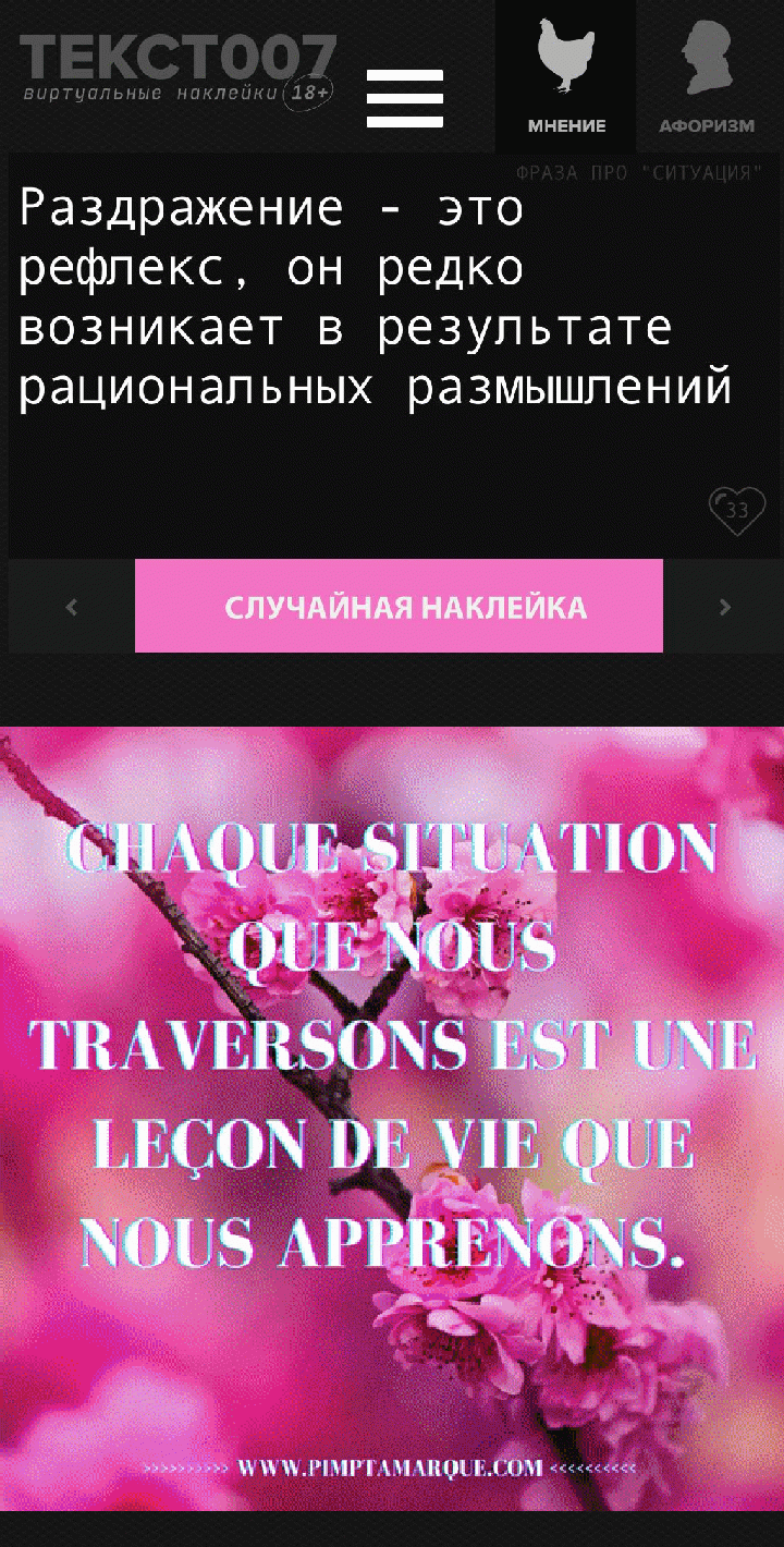 Наклейки на мозг по слову Ситуация Текст007
